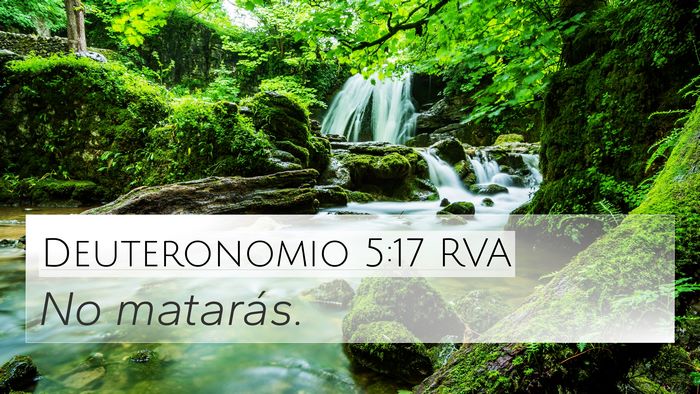 Deuteronomio 5:17 RVA Bible Verse Image