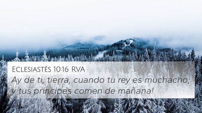 Eclesiastés 10:16 RVA Bible Verse Image
