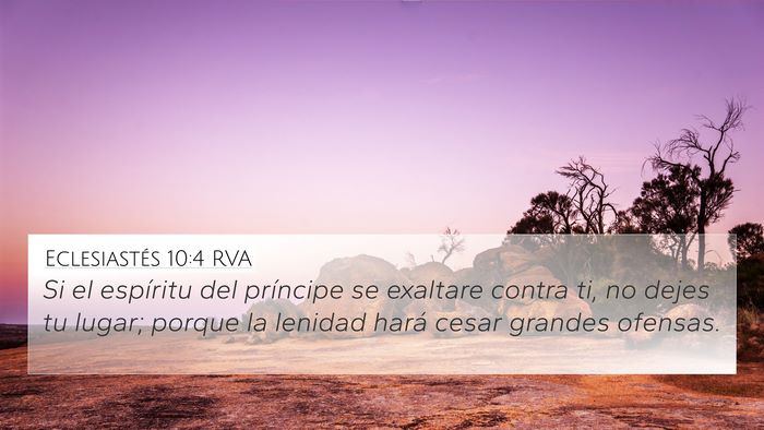 Eclesiastés 10:4 RVA Bible Verse Image