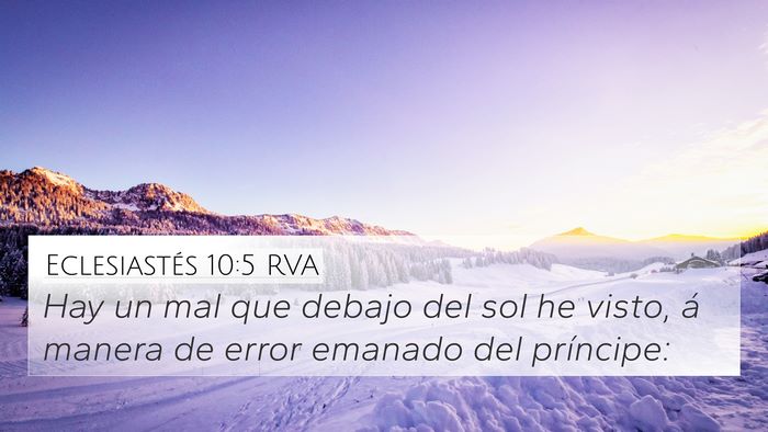 Eclesiastés 10:5 RVA Bible Verse Image