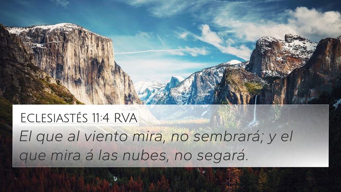 Eclesiastés 11:4 RVA Bible Verse Image