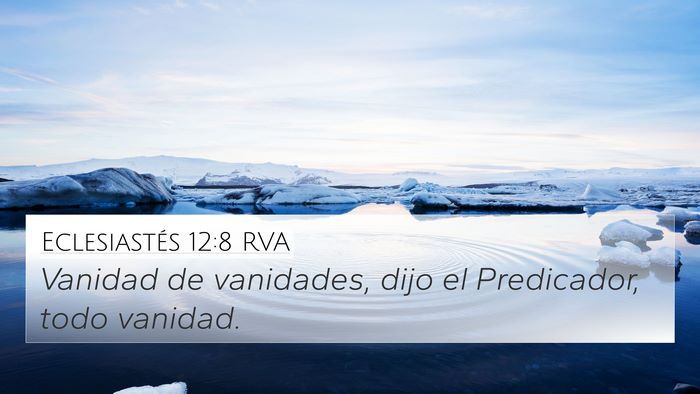 Eclesiastés 12:8 RVA Bible Verse Image