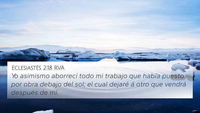 Eclesiastés 2:18 RVA Bible Verse Image