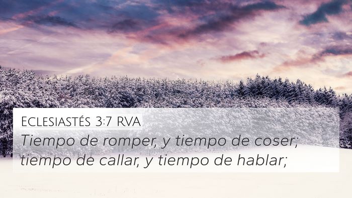 Eclesiastés 3:7 RVA Bible Verse Image