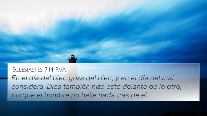 Eclesiastés 7:14 RVA Bible Verse Image