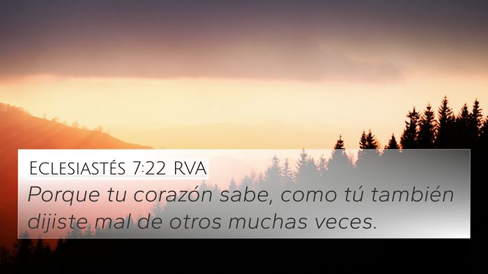Eclesiastés 7:22 RVA Bible Verse Image