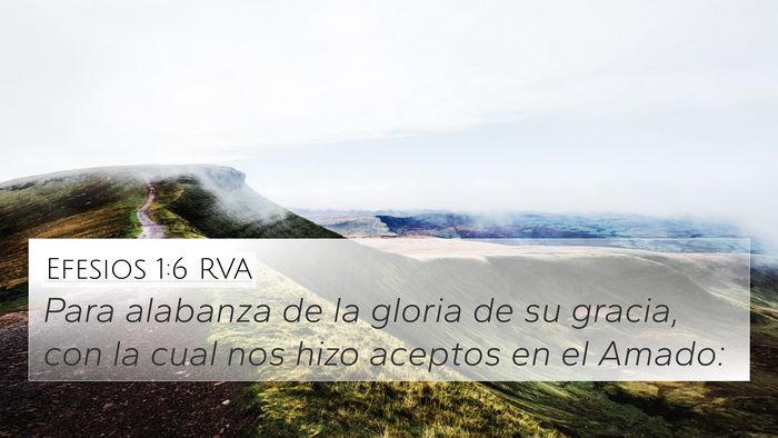 Efesios 1:6 RVA Bible Verse Image