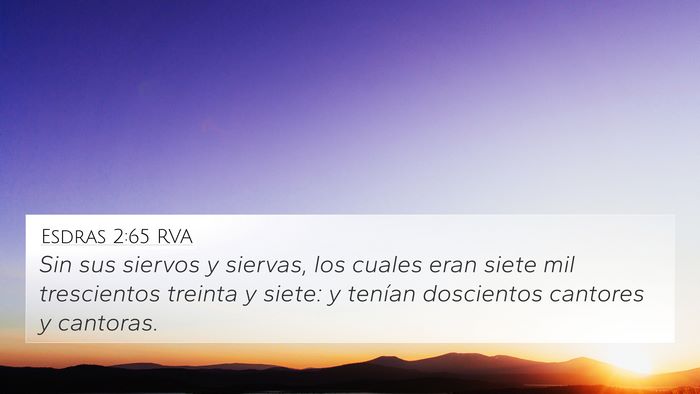 Esdras 2:65 RVA Bible Verse Image
