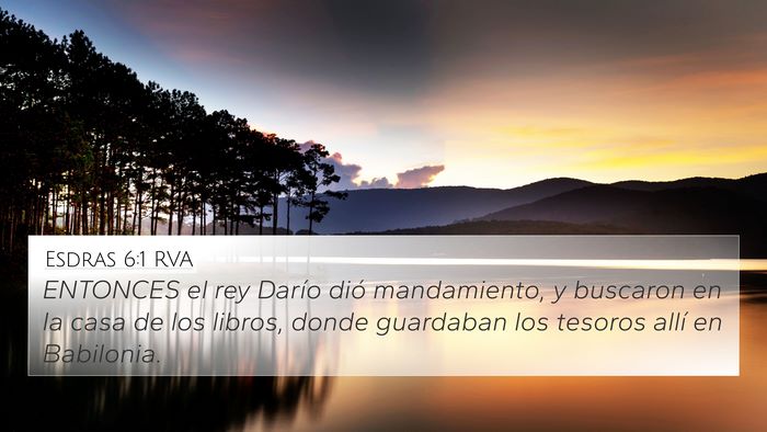 Esdras 6:1 RVA Bible Verse Image