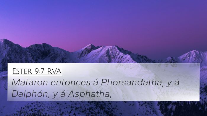 Ester 9:7 RVA Bible Verse Image
