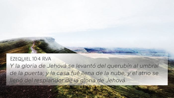 Ezequiel 10:4 RVA Bible Verse Image