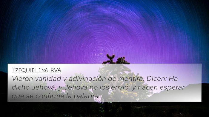 Ezequiel 13:6 RVA Bible Verse Image