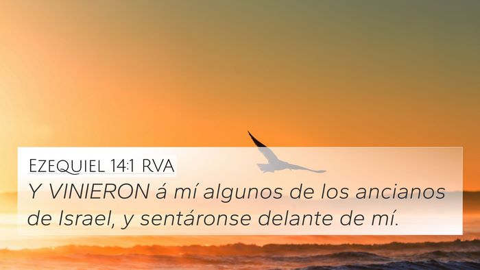 Ezequiel 14:1 RVA Bible Verse Image