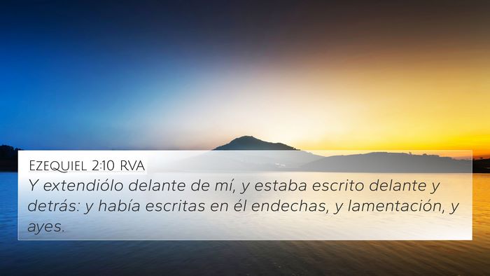 Ezequiel 2:10 RVA Bible Verse Image
