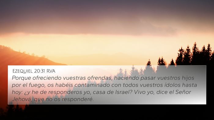 Ezequiel 20:31 RVA Bible Verse Image