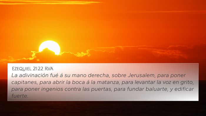 Ezequiel 21:22 RVA Bible Verse Image