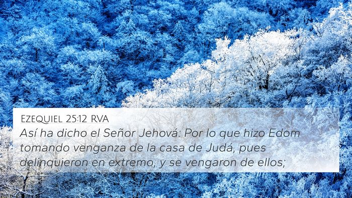 Ezequiel 25:12 RVA Bible Verse Image