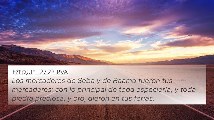 Ezequiel 27:22 RVA Bible Verse Image