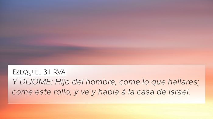 Ezequiel 3:1 RVA Bible Verse Image