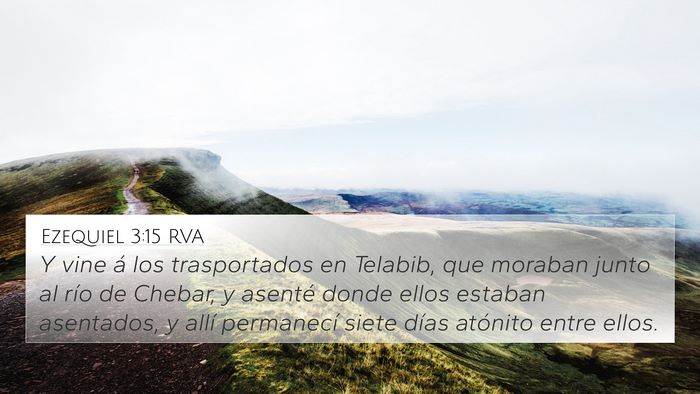 Ezequiel 3:15 RVA Bible Verse Image