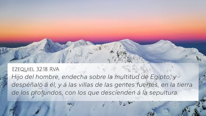Ezequiel 32:18 RVA Bible Verse Image