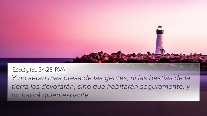 Ezequiel 34:28 RVA Bible Verse Image