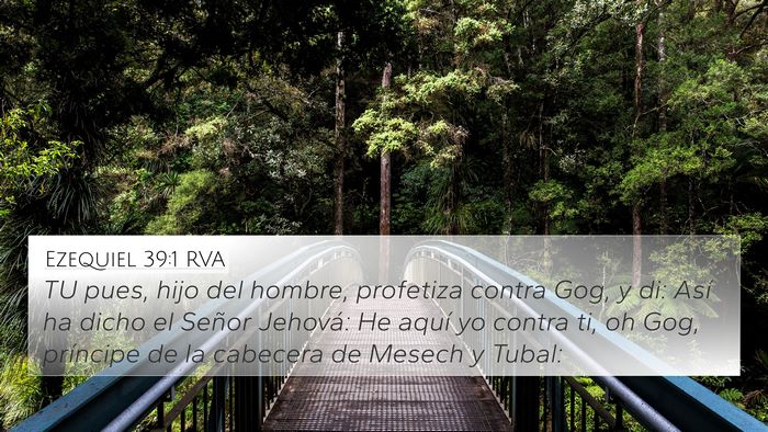 Ezequiel 39:1 RVA 4K Wallpaper - TU pues, hijo del hombre, profetiza contra Gog, y - 4K Wallpaper Bible Verse