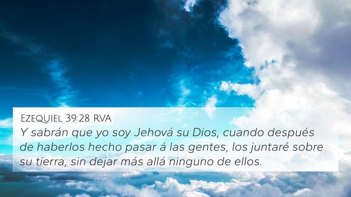 Ezequiel 39:28 RVA Bible Verse Image