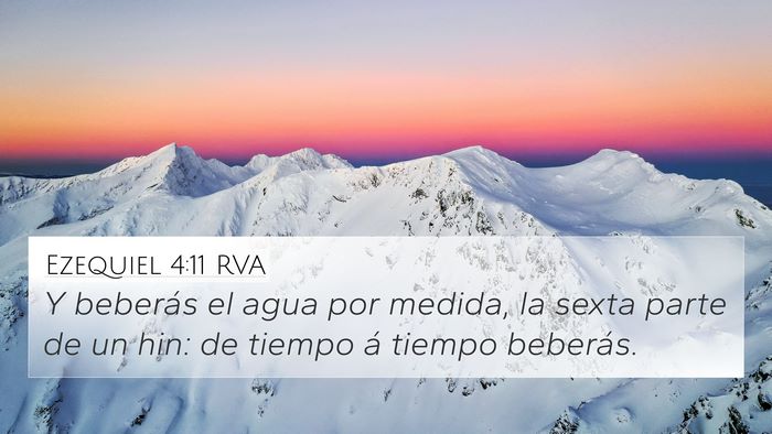 Ezequiel 4:11 RVA Bible Verse Image