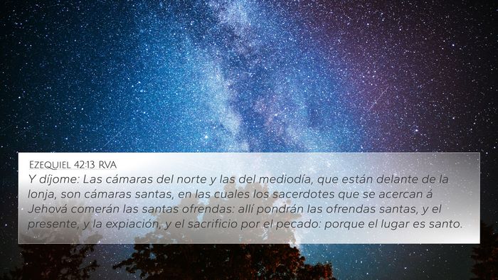 Ezequiel 42:13 RVA Bible Verse Image