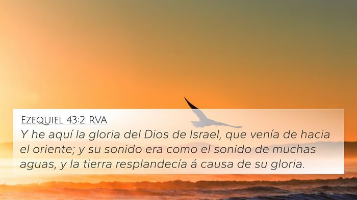 Ezequiel 43:2 RVA Bible Verse Image