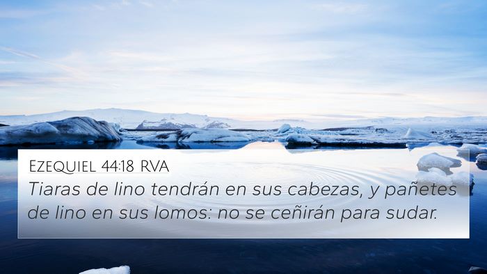 Ezequiel 44:18 RVA Bible Verse Image