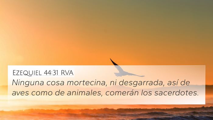 Ezequiel 44:31 RVA Bible Verse Image