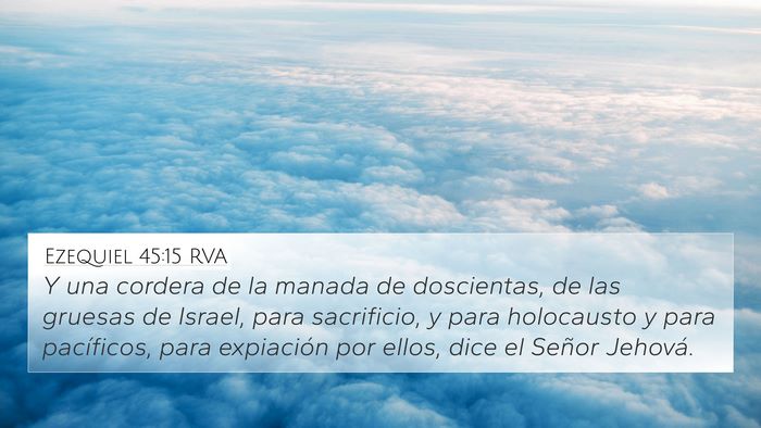 Ezequiel 45:15 RVA Bible Verse Image