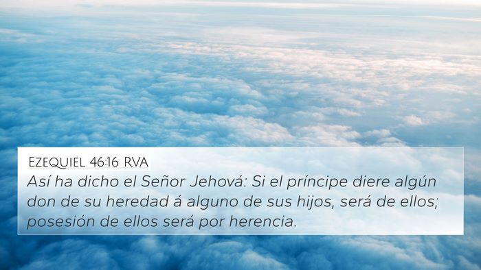Ezequiel 46:16 RVA Bible Verse Image