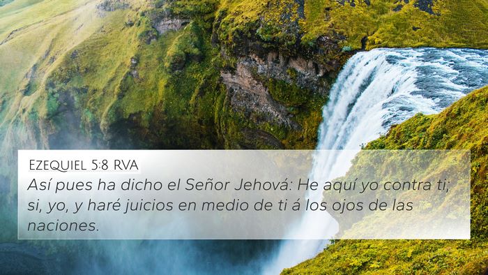 Ezequiel 5:8 RVA Bible Verse Image