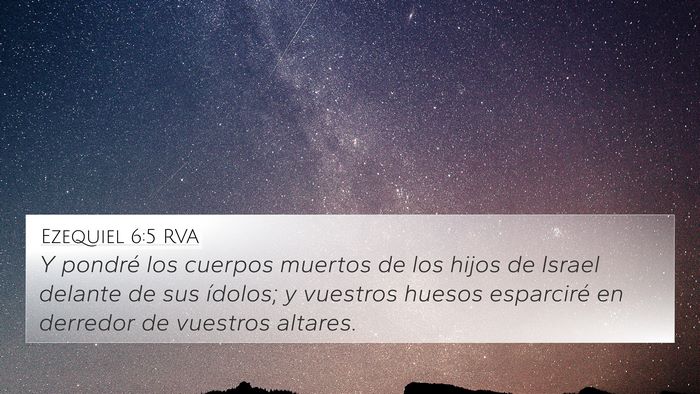 Ezequiel 6:5 RVA Bible Verse Image
