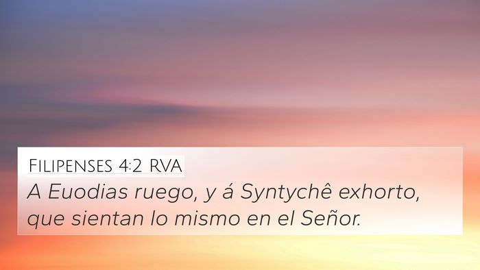 Filipenses 4:2 RVA Bible Verse Image