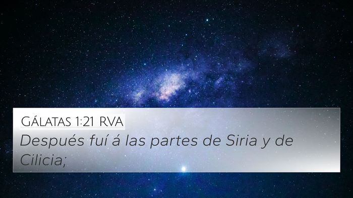 Gálatas 1:21 RVA Bible Verse Image