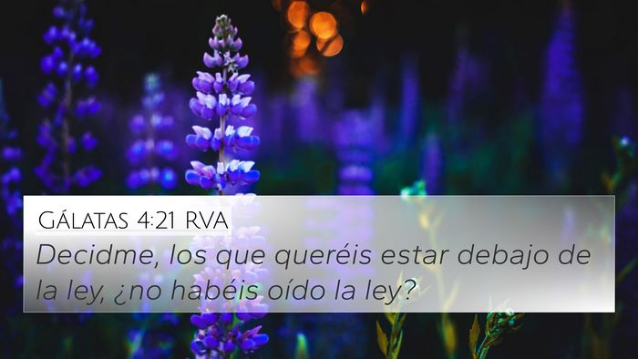 Gálatas 4:21 RVA Bible Verse Image