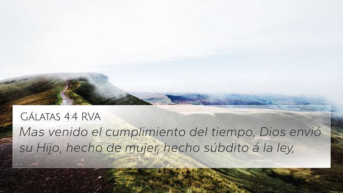 Gálatas 4:4 RVA Bible Verse Image