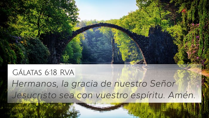 Gálatas 6:18 RVA Bible Verse Image