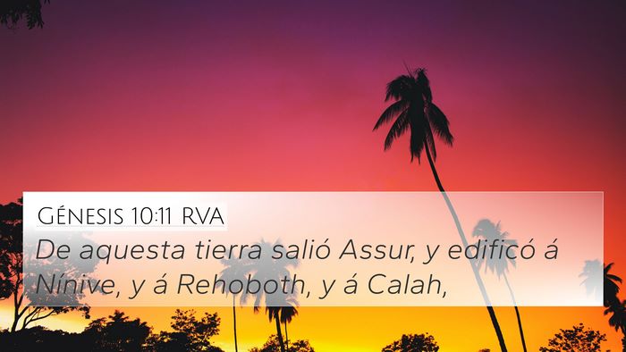 Génesis 10:11 RVA Bible Verse Image