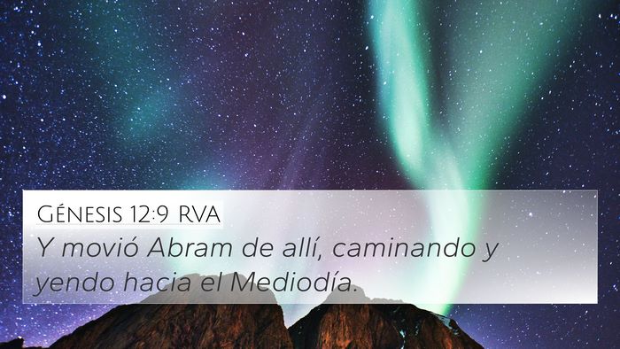 Génesis 12:9 RVA Bible Verse Image