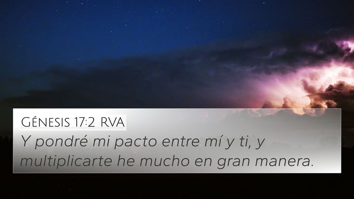Génesis 17:2 RVA 4K Wallpaper - Y pondré mi pacto entre mí y ti, y - 4K Wallpaper Bible Verse