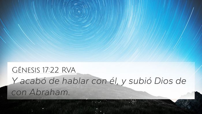 Génesis 17:22 RVA Bible Verse Image