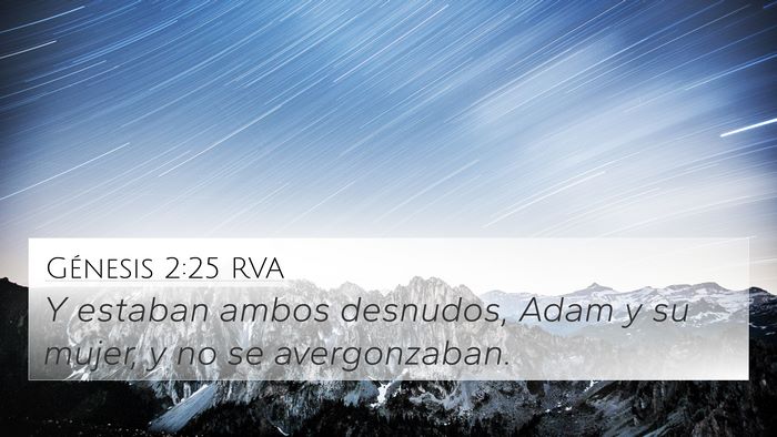 Génesis 2:25 RVA Bible Verse Image