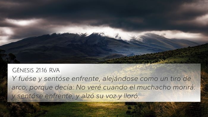 Génesis 21:16 RVA Bible Verse Image
