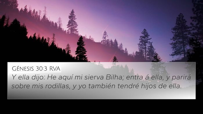 Génesis 30:3 RVA Bible Verse Image