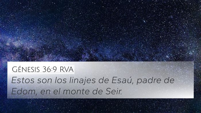 Génesis 36:9 RVA Bible Verse Image